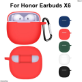 Qianxi【2025 Version】 JiaoyushopFor Honor Earbuds X6 Case Cover Silicone Earphone Cover Solid Color Protector Shell Shockproof Anti-Scratch Headphone Accessory. 
