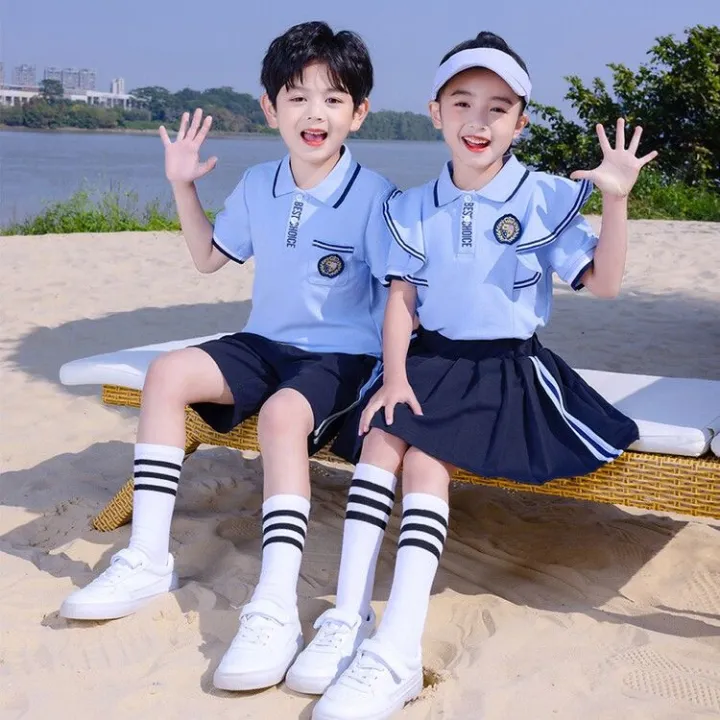 Kindergarten%20Suit%20Summer%20Clothing%20Primary%20School%20Students%20Uniforms%20in%20Summer%20College%20Style%20Business%20Attire%20Children%20Short%20Sleeve%20Pants%20Boutique%20Suit%20Fashion%20-%20Image%203