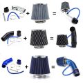 76mm High Flow Cold Air Intake System Aluminum Turbo Induction Mushroom Filter For Car Racing Performance Upgrade. 