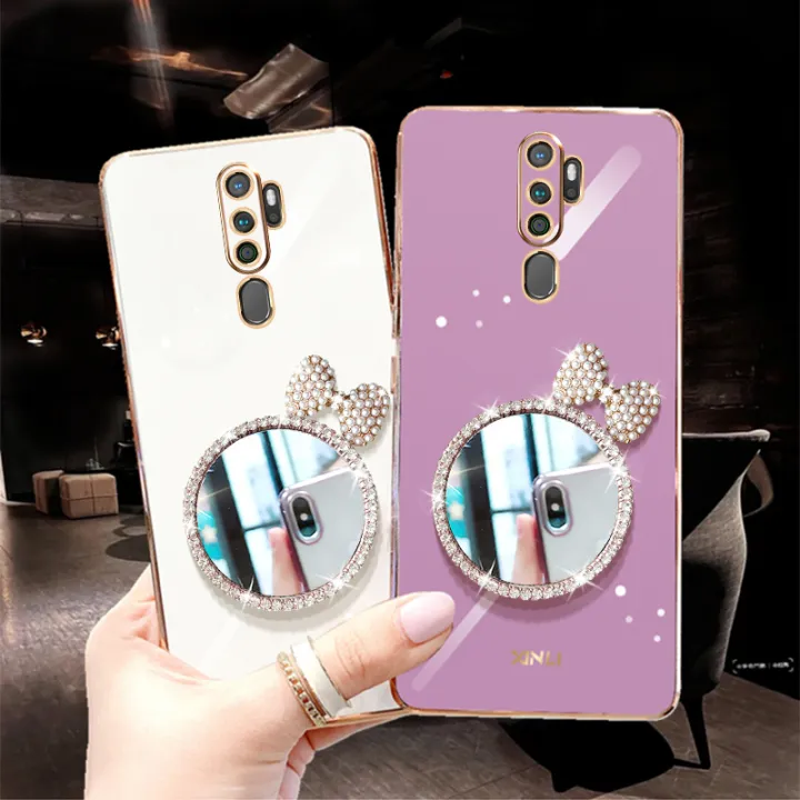 For%20OPPO%20A9%202020%20/%20OPPO%20A5%202020%20Back%20Cover%20+%20Bowknot%20Makeup%20Mirror%20Fashion%20Shiny%20Plating%20Square%20Bumper%20Bling%20Girls%20Phone%20Case%20Soft%20TPU%20Silicone%20Shockproof%20Back%20Cover%20-%20Image%205