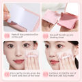Long-Lasting With Puff Oil Control Blotting Paper With Mirror Compact Portable Oil Absorbing Sheets Lightweight 3-in-1 Blotting Paper for Summer Travel. 