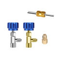 R1234YF Can Tap, R1234YF Self-Sealing And Puncture Style Refrigerant Can Tap Valve With Refrigerant Adapters. 