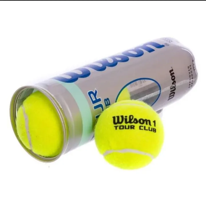 Wilson Ball Wilson Tour Club Ball 1Tin  3Ball Cricket Indoor And Outdoor Tournament Match Ball Sanaabil sanabil Sports
