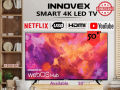 Innovex 50″ 4K SMART LED TV with damro warrenty , NETFLIX/Youtube/Prime Video/Apple AirPlay/Apple Home. 