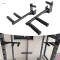 2Pcs Dip Bar Attachment Exercise for Squat & Power Racks Dip Grip Handles. 