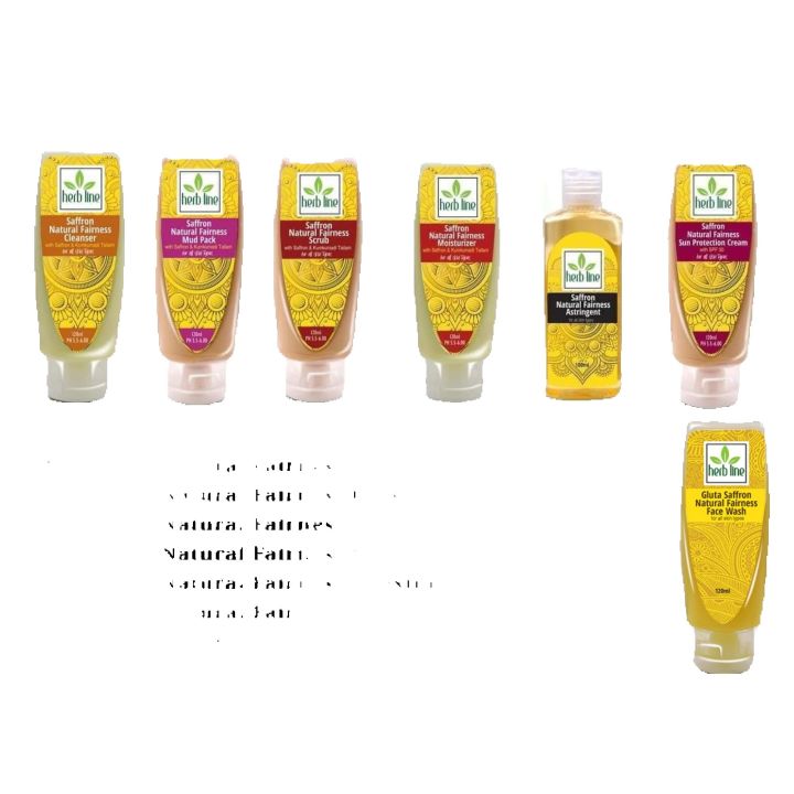 Herb%20Line%20Gluta%20Saffron%20Fairness%20Facial%20Kit%20Face%20Wash,%20Cleanser,%20Mud%20Pack,%20Scrub,%20Moisturizer,%20Astringent,%20Sun%20Protection%20Cream%20(%20Herbline%20)%20-%20Image%202