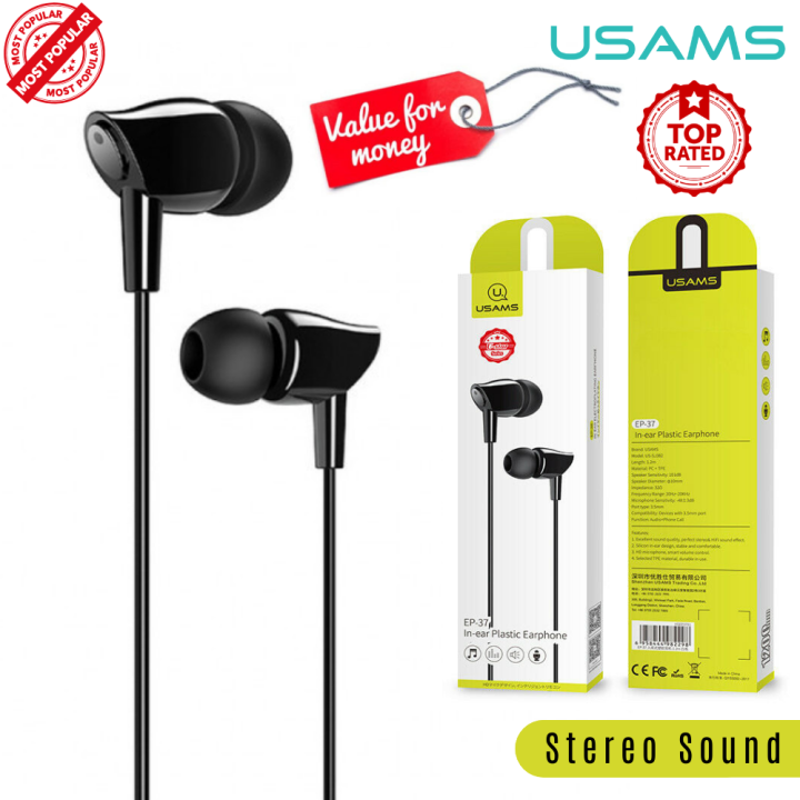 USAMS%20Budget%20In-Ear%20Electroplating%20Cord%20Earphone%20Stereo%20Sound%20Headphones%20iPhone%20Android%20-%20Image%202