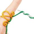 Metal Handmade Crochet Tension Ring Comfortable 3*1.8cm Adjustable Hook Ring Yarn Tension Ring Crochet Lovers Sewing for Crochet Enthusiasts Craft Lovers Knitting Projects Yarn Tension Control Sewing Accessories. 