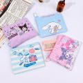 Sanrio Kuromi Kawaii Mini Portable Zipper Pouch Cartoon Anime PU My Melody Cute Wallet Bag Earphone Purses. 