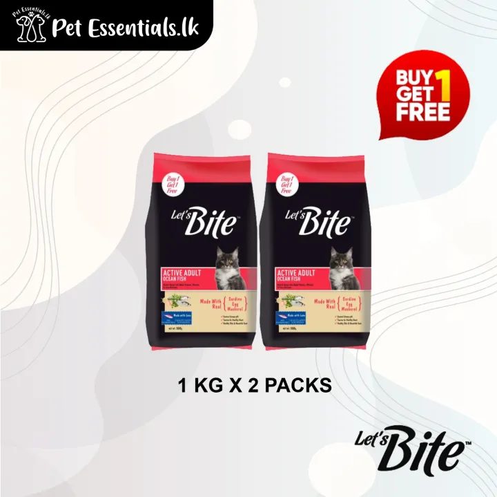 Let’s Bite Active Adult ( Buy One Get One Free 1Kg x 2 )
