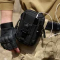 EsoGoal T-actical Molle Pouch Compact Utility Gadget Belt Waist Bag Pack Pocket Organizer with Cell P-hone Mobile P-hone H-olster Holder. 