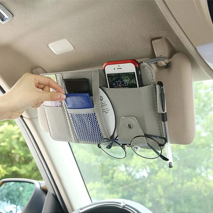%E3%80%90Gray%E3%80%91%20Car%20Sun%20Pen%20Business%20Card%20Holder%20Organizer%20Storage%20Box%20Clip%20Stowing%20Tidying%20Car%20Accessories%20-%20Image%203