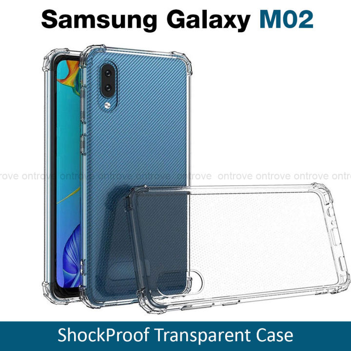 Samsung Galaxy M02 Transparent Shockproof ThickBallon Case Clear
