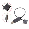 USB To 4Pin PWM 5V To 12V Boost Line USB Sleeved PC Fan Power Adapter Connector Converter Cable For PC Cooling Fans Cooler Cologo. 