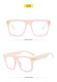 Large Frame Eyeglasses Retro Square Anti-blue Light Glasses Men. 