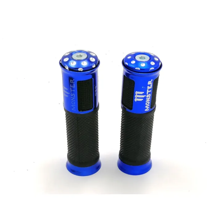 1%20Pair%20MONSTER%20Motorcycle%20Handle%20Grip%20,%20High%20Quality%20Universal%20Handle%20Grip%20/%20Handle%20Bar%20BLUE%20COLOR%20-%20Image%204