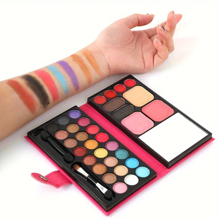 Cosmetic%20Palette%20Set,%2024%20Colors%20Eye%20Shadow/4%20Colors%20Lip%20Gloss/2%20Colors%20Eyebrow%20Powder/2%20Colors%20Blush/1%20Color%20Powder/1%20Mirror/2%20Brushes,%20Suitable%20for%20Teenage%20Girls%20Beginners%20Full%20Makeup%20Gift%20Set%20-%20Image%202