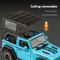 Jeep Wrangler Rubicon 1941 Convertible Off-Road SUV 1:36 Scale Diecasts Toy Vehicles with Batteries. 