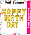 Birthday decoration set Gold & Black. 