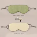 Double-Sided Silk Sleep Eye Mask Portable Travel Eyepatch Warm And Cold Nap Rest Blindfold Eye Cover Sleeping Mask Night Eyeshade 1Pcs. 