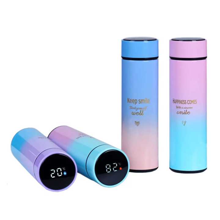 500ML Smart Thermos Water Bottle Stainless Steel Insulation Touch Intelligent Temperature Display Vacuum Flasks Cup Digital Mug