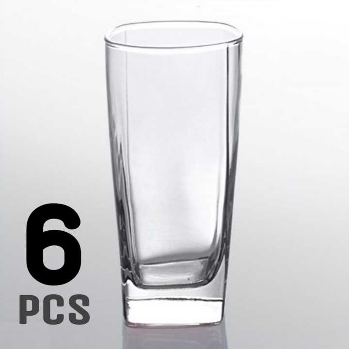 6%20Pieces%20Transparent%20Solid%20Drinking%20Glass%20Set-Red%20Cherry%20Water%20Glass%20285%20Ml%20Glass%20Cup%20Glass%20Mug%20Microwaveable%20and%20Dishwasher%20Safe%20Pack%20Square-shaped%20-%20Image%202