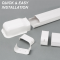 AC Line Cover Kit, Decorative PVC Tubing Cover Kit for Mini Split Air Conditioners and Heat Pumps. 