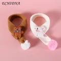 Bear Pattern Pet Scarf Cozy Cartoon Knitted Pet Scarf for Winter Cute Cat Dog Neckwear Accessory. 