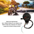 Motorcycle Odometer Rugged Accurate Impact Resistant Motorcycle Speedometer Long Lasting Fuel Level Indicator for Motorbike. 