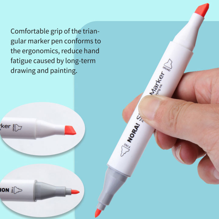 30/40/60/80%20Colors%20Alcohol%20Markers%20Set%20Double%20Tipped%20Colored%20Pens%20Fine%20Point%20Art%20Markers%20Packed%20in%20Cloth%20Bag%20for%20Kids%20Adult%20Coloring%20Drawing%20Illustrations%20Artist%20Sketching%20-%20Image%202