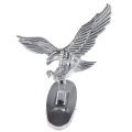 Car Front Cover Chrome Hood Ornament Badge 3D Emblem Angel Eagle For Auto Car. 