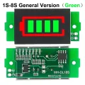 1-8S 1S/2S/3S/4S Single 3.7V Lithium Battery Capacity Indicator Module 4.2V Display Electric Vehicle Battery Power Tester Li-ion. 