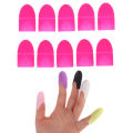 10Pcs/set Silicone Nail Art Soak Off Cap Clip UV Gel Polish Remover Wrap Tool DENGYOUZHOU. 