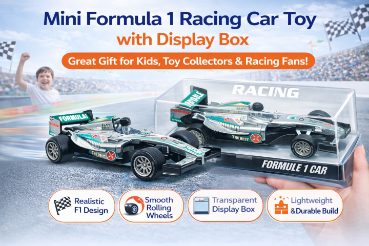 ๐๏ธ learn to build an exhilarating car racing game... ๐๏ธ Mini Formula 1 Racing Car Toy with Display Box โ Realistic F1 Race ...