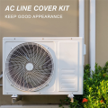 AC Line Cover Kit, Decorative PVC Tubing Cover Kit for Mini Split Air Conditioners and Heat Pumps. 