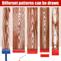 8 Pieces Wood Paint Tool Set, Texture Roller, Graining Rocker, Paint Brushes, for Floor, DIY Room Decoration. 
