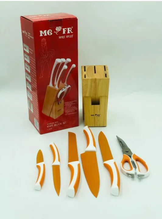 7%20PCS%20Stainless%20Steel%20Kitchen%20Knife%20Set%20with%20Wooden%20Block%20Set%20Chef%20Bread%20Slicer%20Utility%20Paring%20Knives%20Kitchen%20Scissors%20-%20Image%204