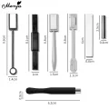 Monja 7 Styles Cat Eye Nail Magnet Stick 3D Multi Line Strip Effect Strong Effect Magnetic Rod for DIY Cat Eye Gel Varnish Tools. 