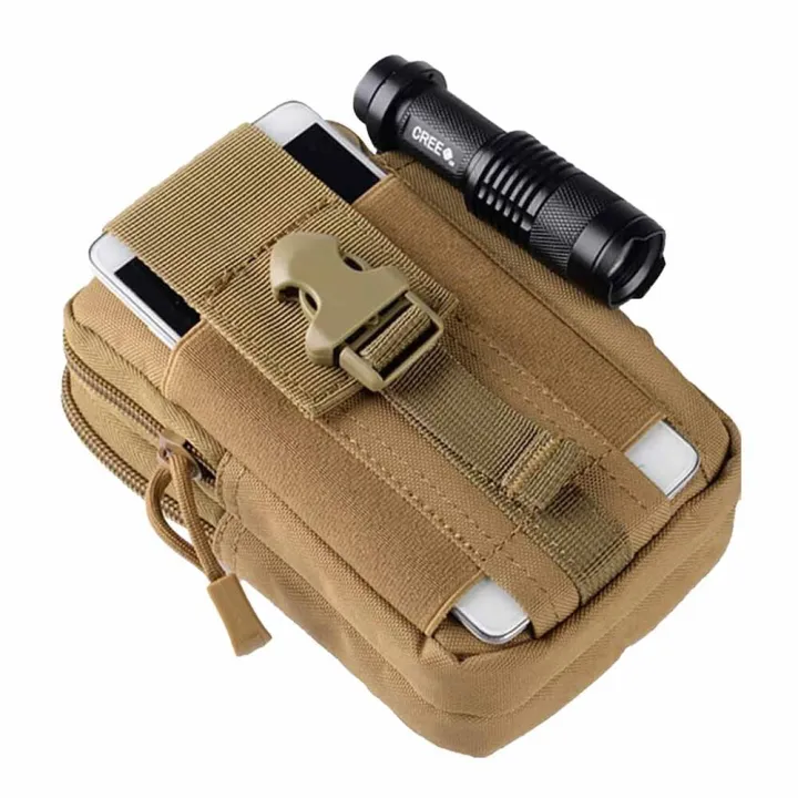EsoGoal T-actical Molle Pouch Compact Utility Gadget Belt Waist Bag Pack Pocket Organizer with Cell P-hone Mobile P-hone H-olster Holder