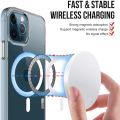 For iPhone 14 Pro Max iPhone 14 Plus iPhone 13 Pro Max iPhone 12 Pro Max iPhone 11 Pro Max Plating Clear Phone Case Magsafe Support Wireless Charging Magsafe Magnetic Shell Back Cover. 