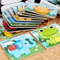 Puzzle Wooden Animal Jigsaw Puzzles High Baby Jigsaw Game Educational Toys for Kids Gift. 