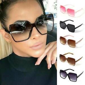 Oversized Big Vintage Square Women Giselle Designer Sunglasses Large Size