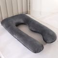 Rayyu Pregnancy Pillow, U Shaped Maternity Pillow with Removable Velvet Cover, Full Body Maternity Pillow Perfect to Cuddle (Re Washable). 