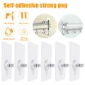 10pcs Strong Self Adhesive Punch Free Wall Hooks Nail Mounting Rack Screw Rod Seamless Screw Stickers Hang Kit. 