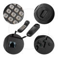 Mini Desktop Corded Landline Phone Fixed Telephone Wall Mountable Supports Mute/ Pause/ Hold/ Reset/ Flash/ Redial Functions for Home Hotel Office Bank Call Center. 