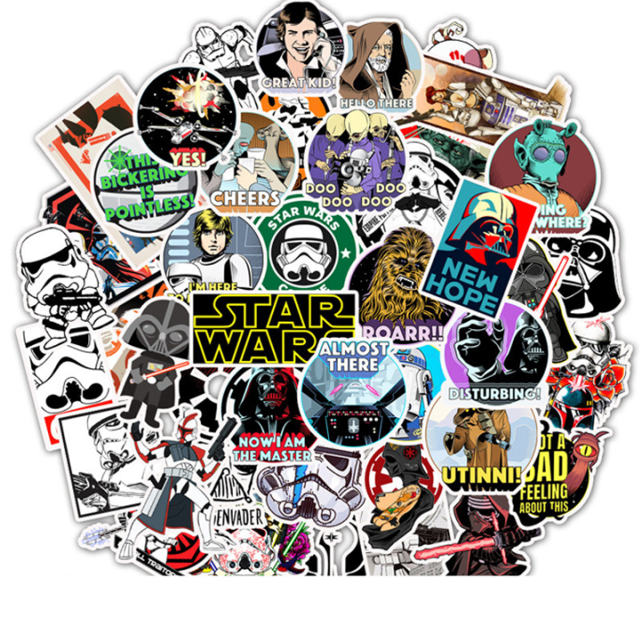 20/40/60 pcs of Disney Star Wars Stickers Laptop stickers Waterproof stickers for kids