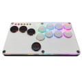 Flatbox Arcade Fighting Game Encoder Controller Xinput/Dinput Mini Console // White+Black Key. 
