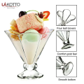 Glass Dessert Bowls Ice Cream Sundae Set Of 2 Fruit Cocktail Pudding Dishes Cup   Ice Cream Glass Bowl - 2Pcs. 