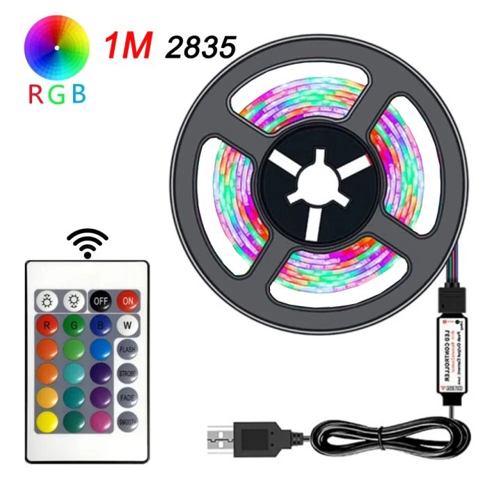 1/2/5/10M 2835 LED Light Strips Kit Infrared Remote Control Decoration Light Lamp Ribbon for Festival Party Bedroom BackLight