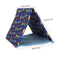 Reptile Tent Bed Soft Lizard Hide Tent Triangular For Bearded Dragon. 